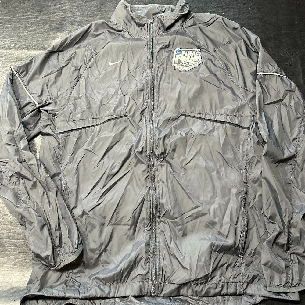 Nike 2014 Final Four Windbreaker - Black Grey Hooded Lightweight Jacket